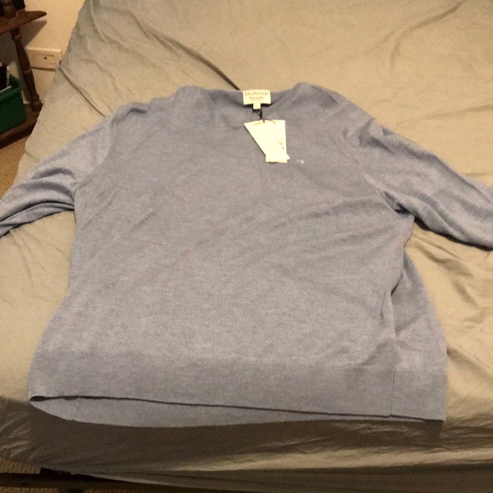 Calvin Klein, 2XL, Sweater, Blue, Brand New, Tags